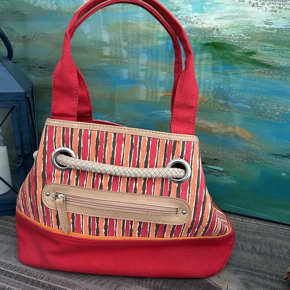 Red Purse Naturalizer Y2K Summer Purse /Boho Handbag / Beach Bag/ Red , … - Picture 4 of 13